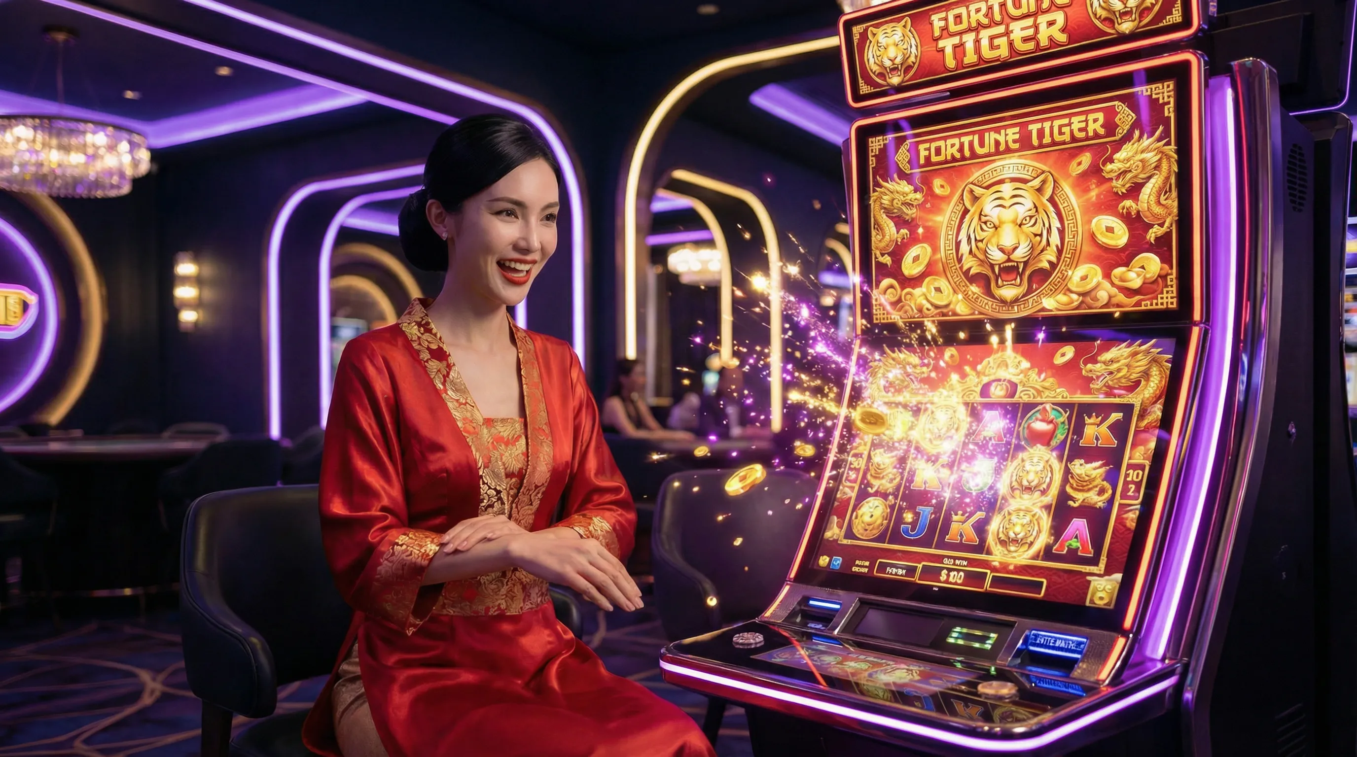 Fortune Tiger slot onabet entrar com símbolos de tigre dourado